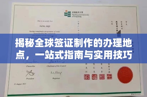 丹寨揭秘全球签证制作的办理地点，一站式指南与实用技巧
